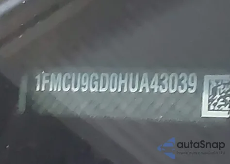 2017 Ford Escape Se from USA, damaged, VIN 1FMCU9GD0HUA43039